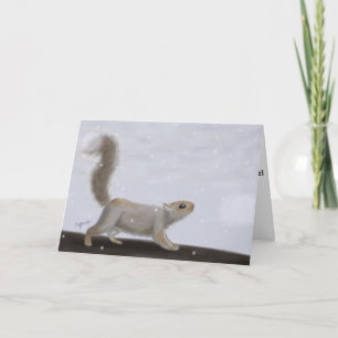 Winter Squirrel Card