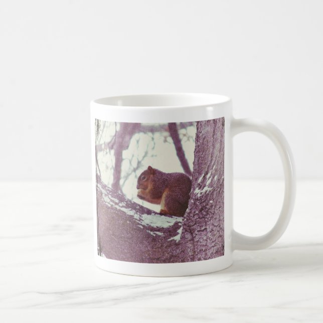 Winter squirrel coffee mug (Right)