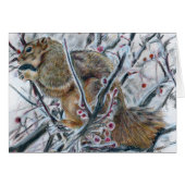 Winter Squirrel in Tree Cards (Front Horizontal)