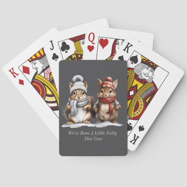 Winter Squirrel Playing Cards (Back)