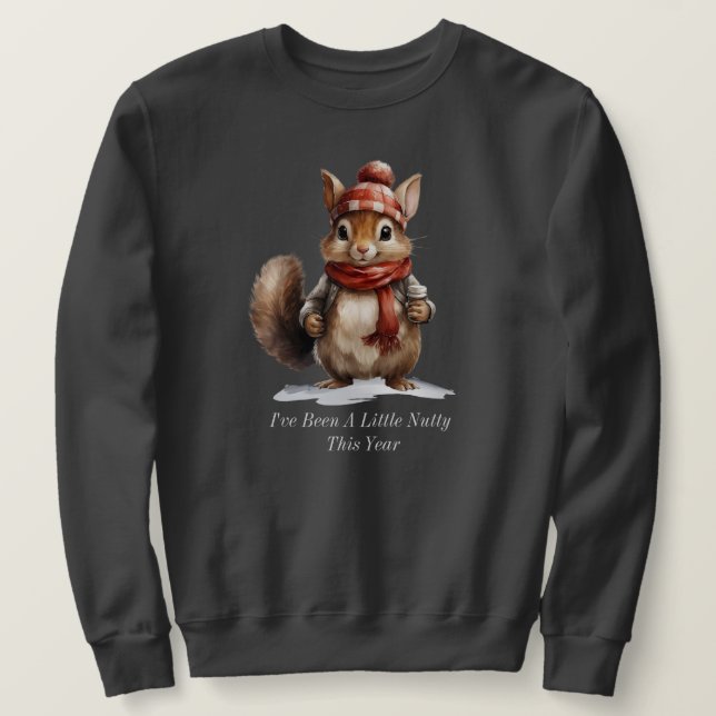 "Winter Squirrel Sweatshirt (Design Front)