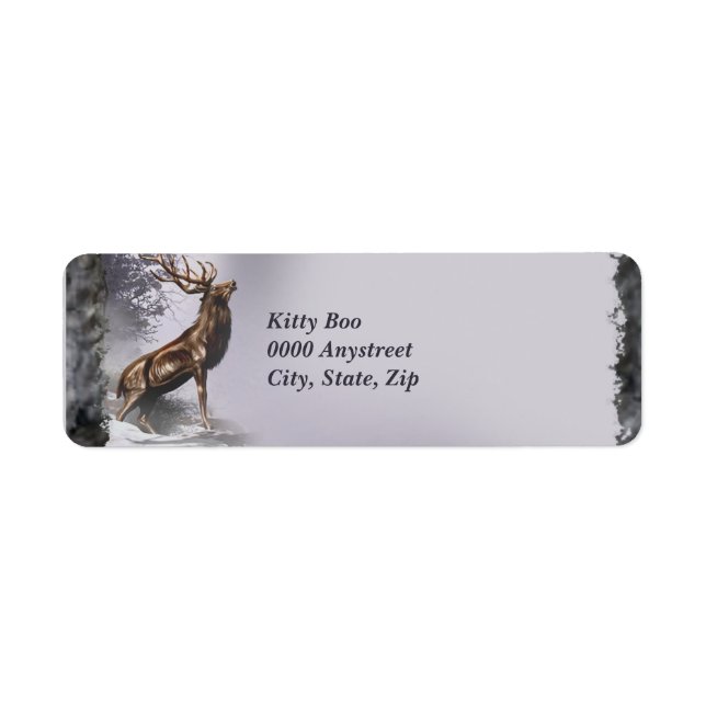 Winter Stag Label (Front)