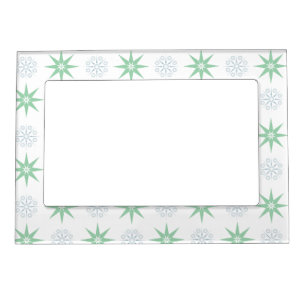 Winter Stars and Snowflakes Magnetic Frame