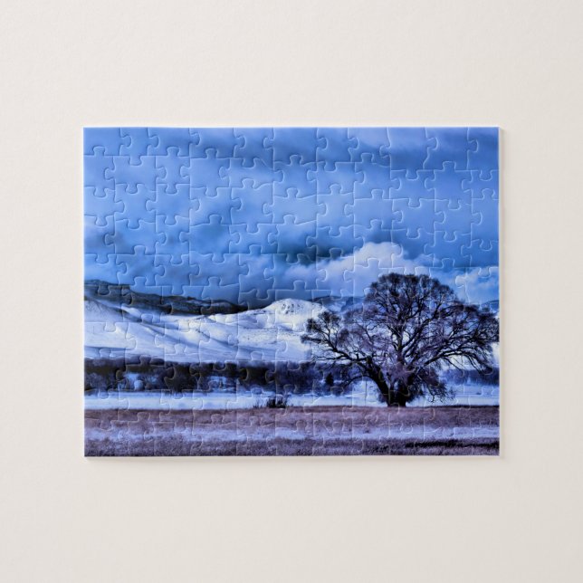 Winter Storm Brewing in the Mountains - 8x10 inch Jigsaw Puzzle (Horizontal)