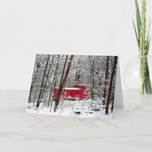 Winter storm Greeting Card Card