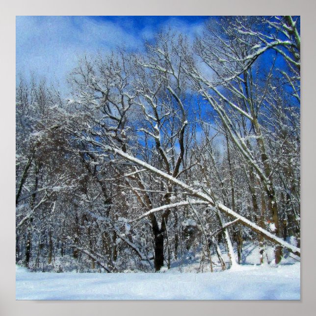 Winter Storm Oil Poster (Front)