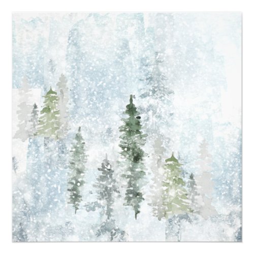 Winter Storm Pines Photo Print