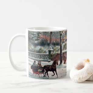 Winter Street Christmas Eve Coffee Mug