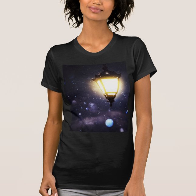 Winter Street Lamp T-Shirt (Front)