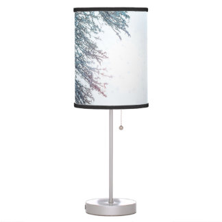 Winter Sun and Snow Table Lamp
