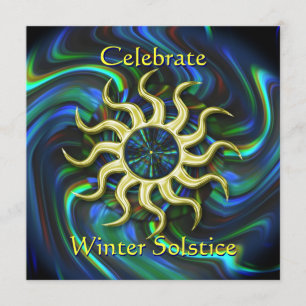 Winter Sun Solstice Party Invitation