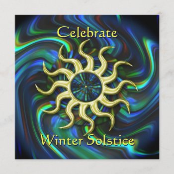 Winter Sun Solstice Party Invitation by debinSC at Zazzle
