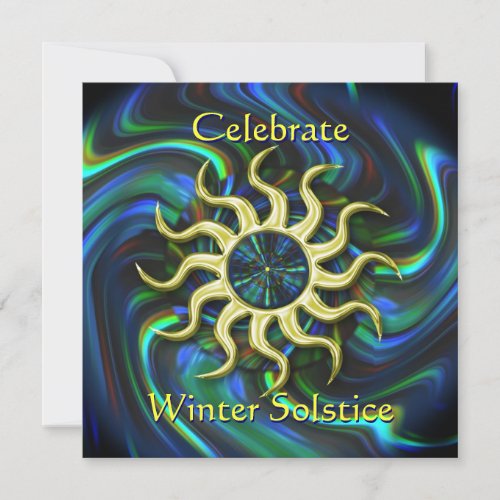Winter Sun Solstice Party Invitation