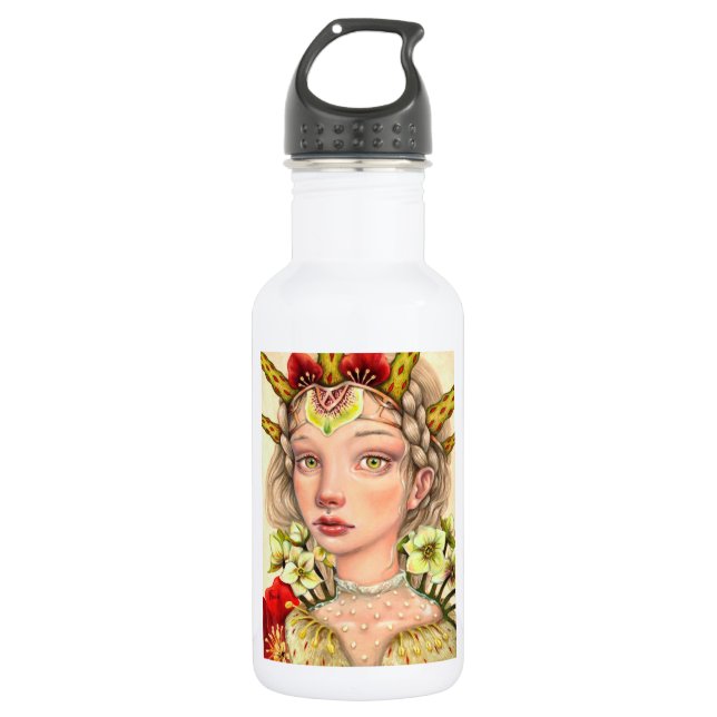 Winter Sun Stainless Steel Water Bottle (Front)