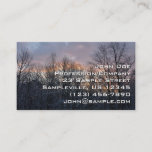 Winter Sunrise I Pastel Nature Landscape Business Card