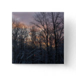 Winter Sunrise I Pastel Nature Landscape Button