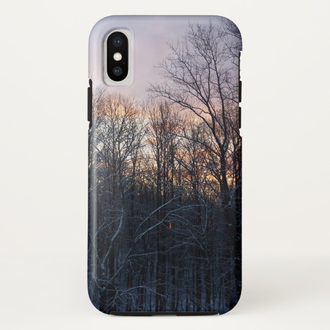 Winter Sunrise I Pastel Nature Landscape Case-Mate iPhone Case (Back)