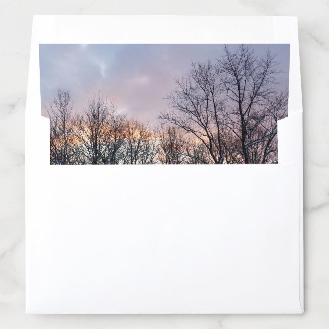 Winter Sunrise I Pastel Nature Landscape Envelope Liner (In Envelope)