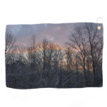 Winter Sunrise I Pastel Nature Landscape Golf Towel