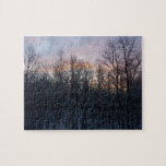 Winter Sunrise I Pastel Nature Landscape Jigsaw Puzzle