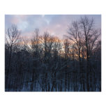 Winter Sunrise I Pastel Nature Landscape Photo Print