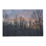 Winter Sunrise I Pastel Nature Landscape Placemat