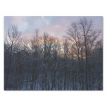 Winter Sunrise I Pastel Nature Landscape Tissue Paper
