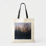 Winter Sunrise I Pastel Nature Landscape Tote Bag
