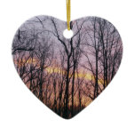 Winter Sunrise II Ceramic Ornament