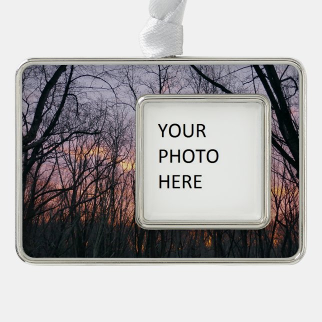 Winter Sunrise II Christmas Ornament (Front)