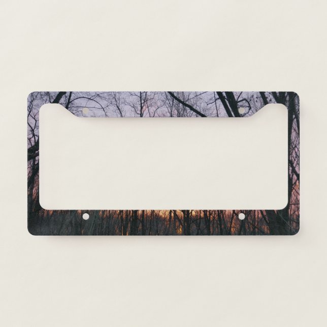 Winter Sunrise II License Plate Frame (Front)
