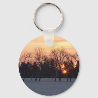 Winter Sunrise Keychain