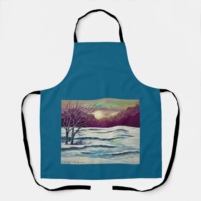 Winter Sunset  Apron (Front)