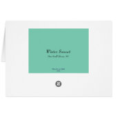 Winter Sunset Cards (Back Horizontal)