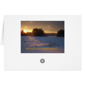Winter Sunset Cards (Back Horizontal)