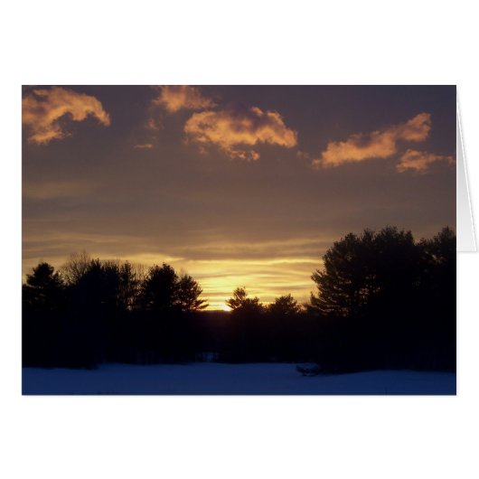 Winter Sunset Cards (Front Horizontal)