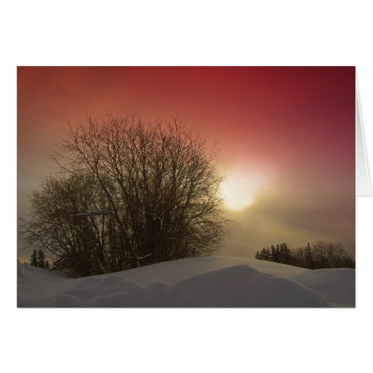 Winter Sunset Cards (Front Horizontal)