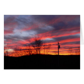 Winter Sunset in the Catskills Cards
