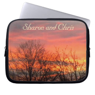 Winter Sunset Laptop Sleeve *personalize*