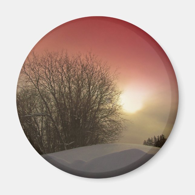 Winter Sunset Magnet (Front)