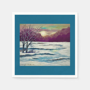 Winter Sunset Napkins