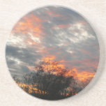 Winter Sunset Nature Landscape Photography Drink Coaster