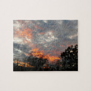 Winter Sunset Nature Landscape Photography Jigsaw Puzzle