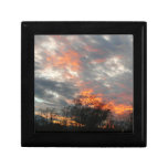 Winter Sunset Nature Landscape Photography Keepsake Box