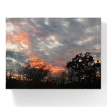 Winter Sunset Nature Landscape Photography Paperweight
