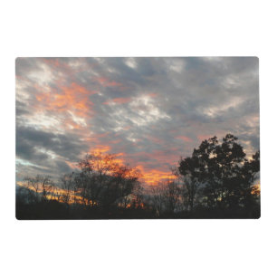 Winter Sunset Nature Landscape Photography Placemat