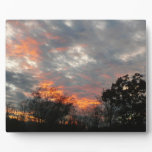 Winter Sunset Nature Landscape Photography Plaque