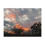 Winter Sunset Nature Landscape Photography Postcard