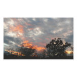 Winter Sunset Nature Landscape Photography Rectangular Sticker