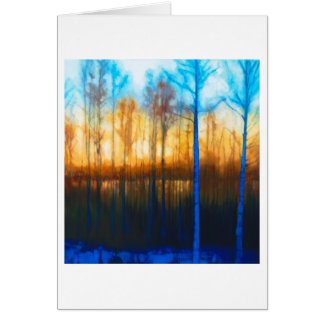 Winter Sunset on Lake Siljan Cards